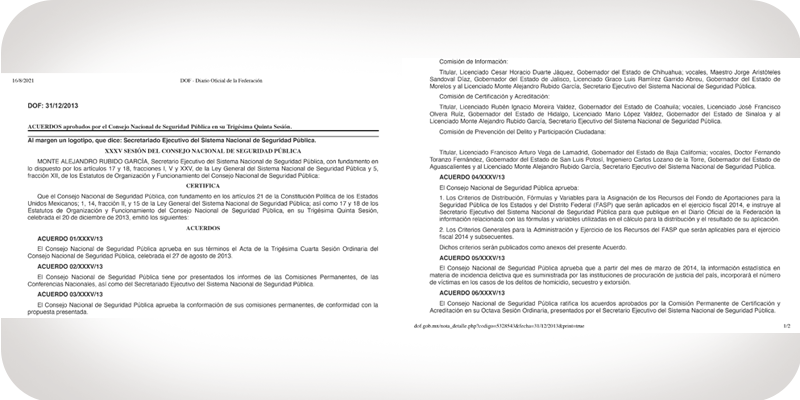 Incidencia nacional en la medición de la violencia